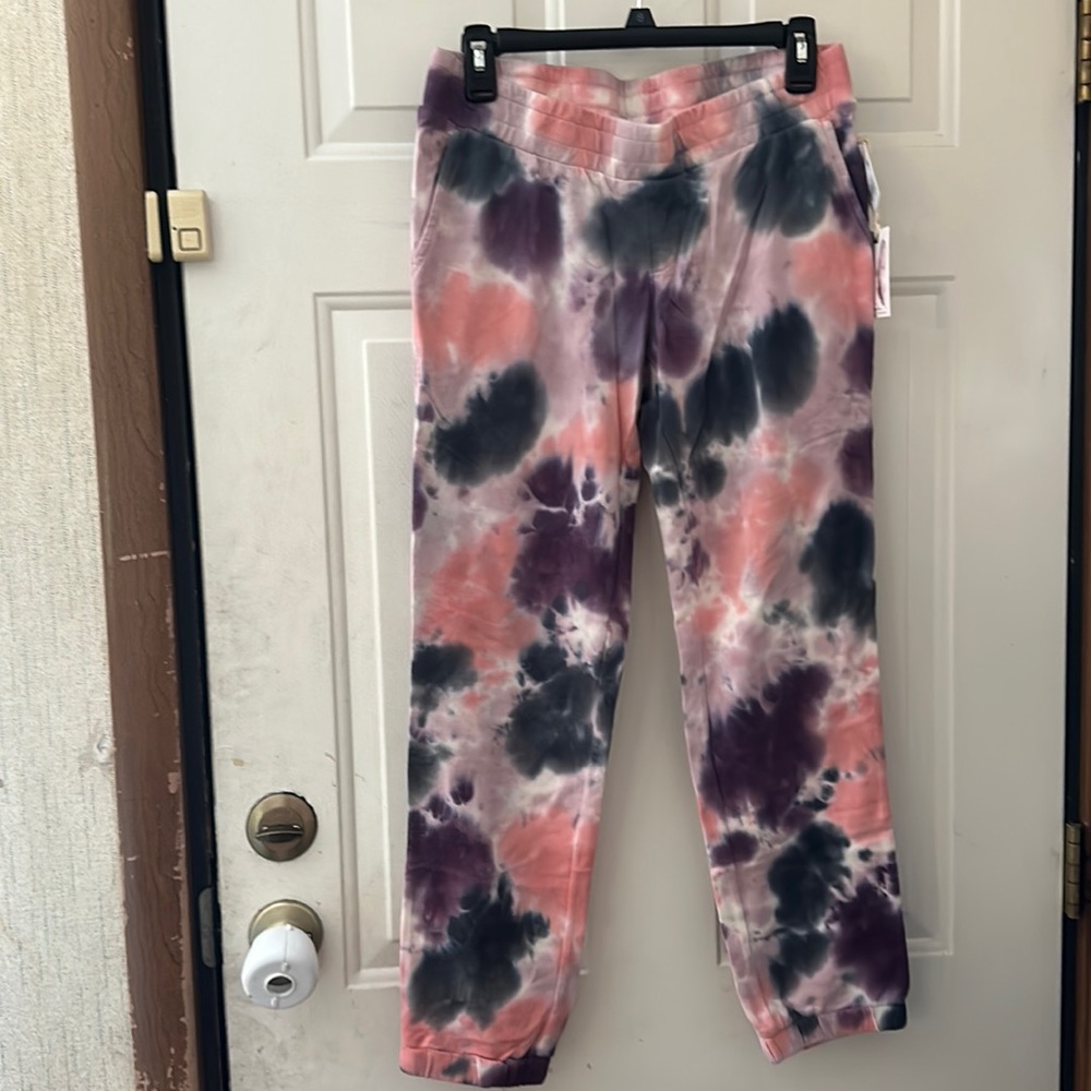 JESSICA SIMPSON UNDER BELLY Tie Dye MATERNITY JOGGER PANT: NEW WITH TAGS: SZ M